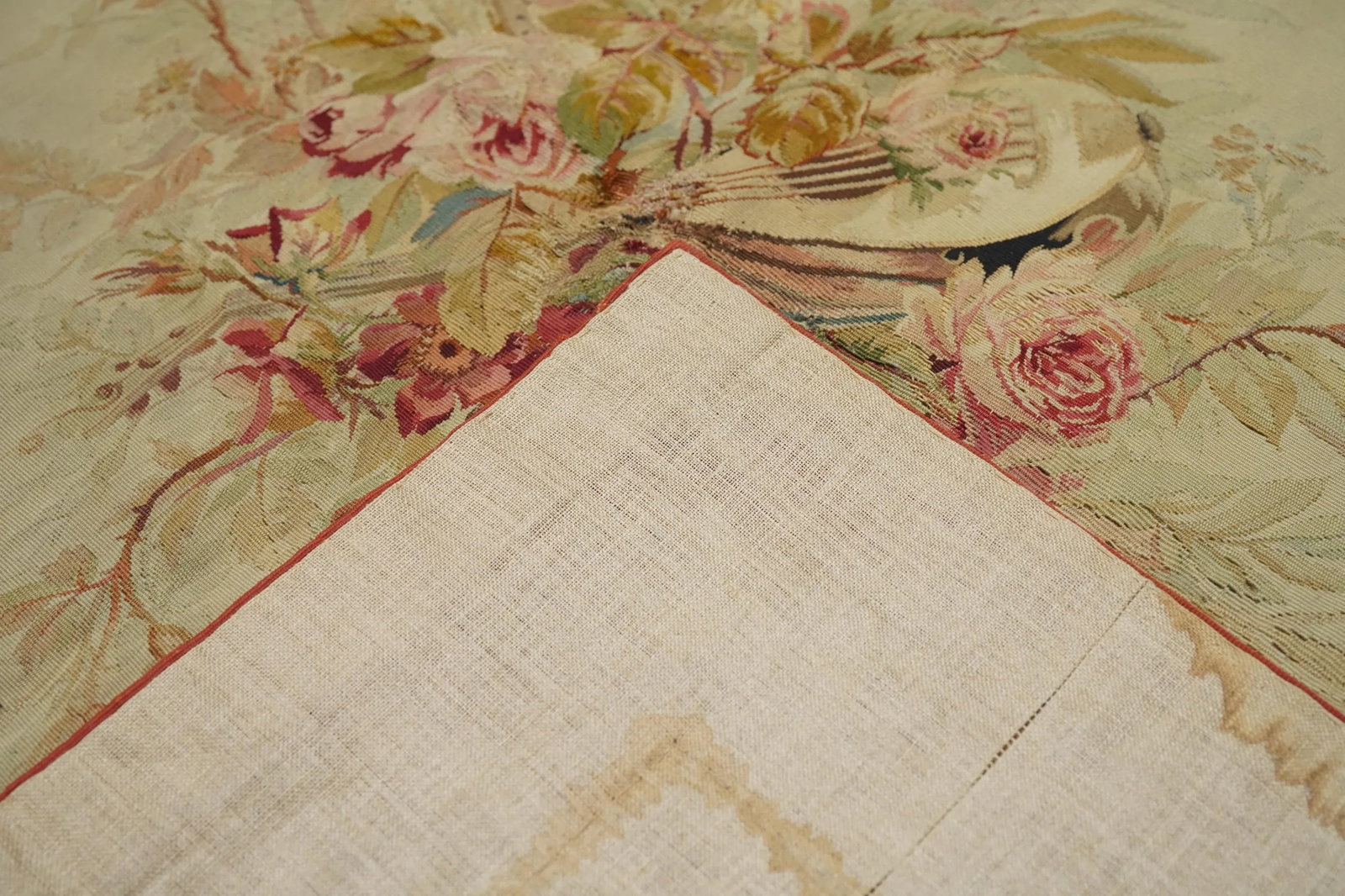 Antique Aubusson Rug 5'0'' X 5'0'' - 9
