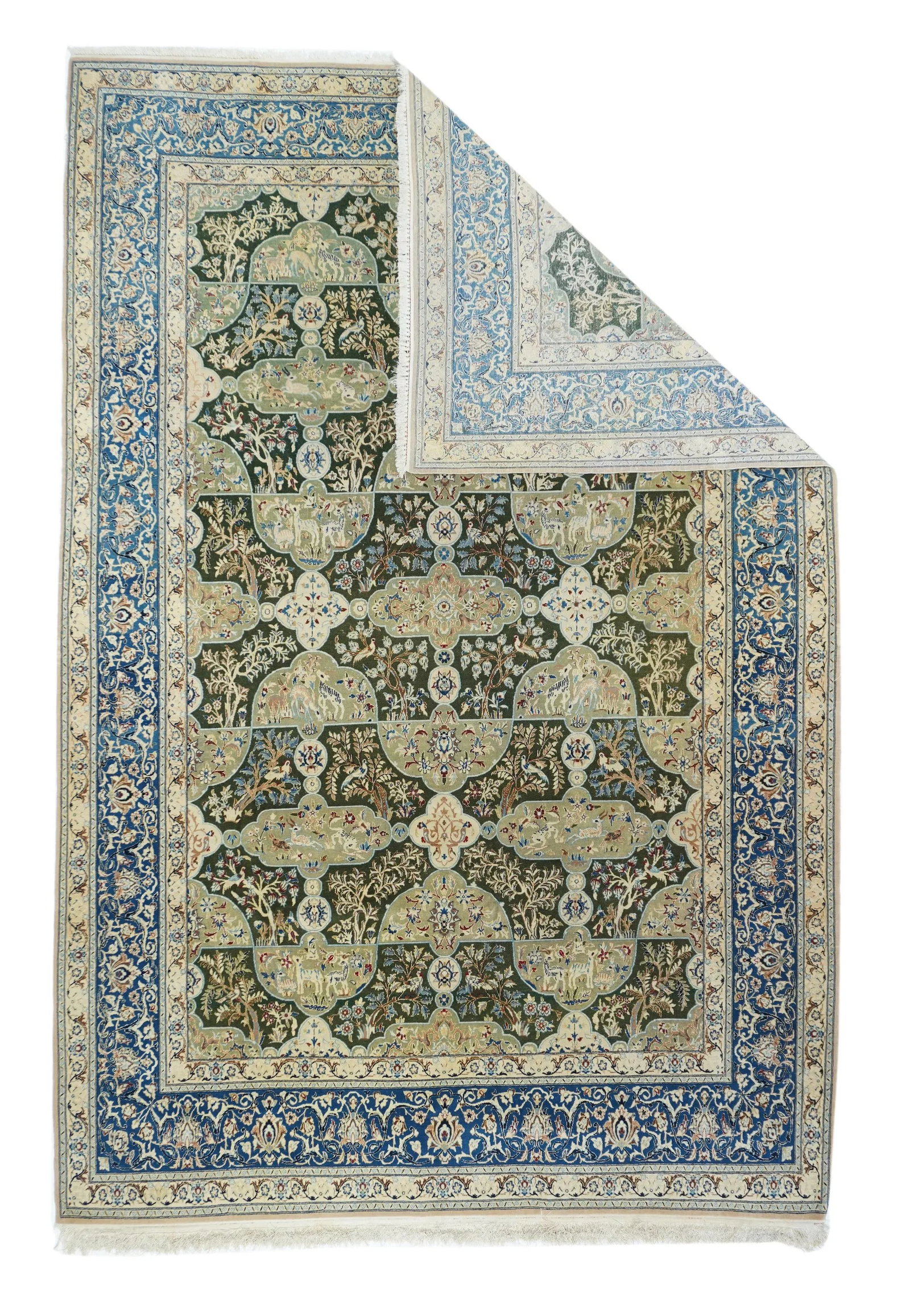 Vintage Nain Habibian Rug 5'5'' X 8'3'' - 2