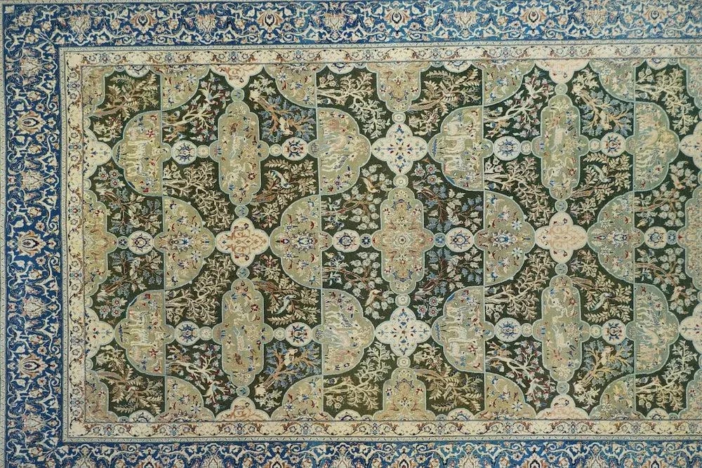 Vintage Nain Habibian Rug 5'5'' X 8'3'' - 3