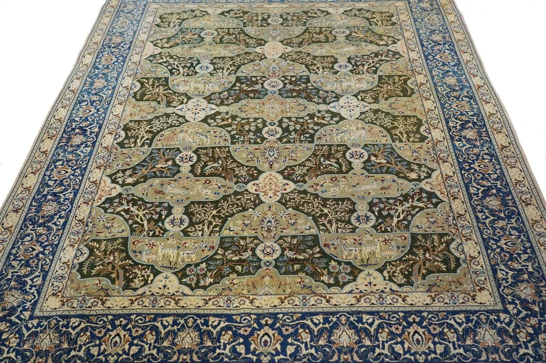 Vintage Nain Habibian Rug 5'5'' X 8'3'' - 7