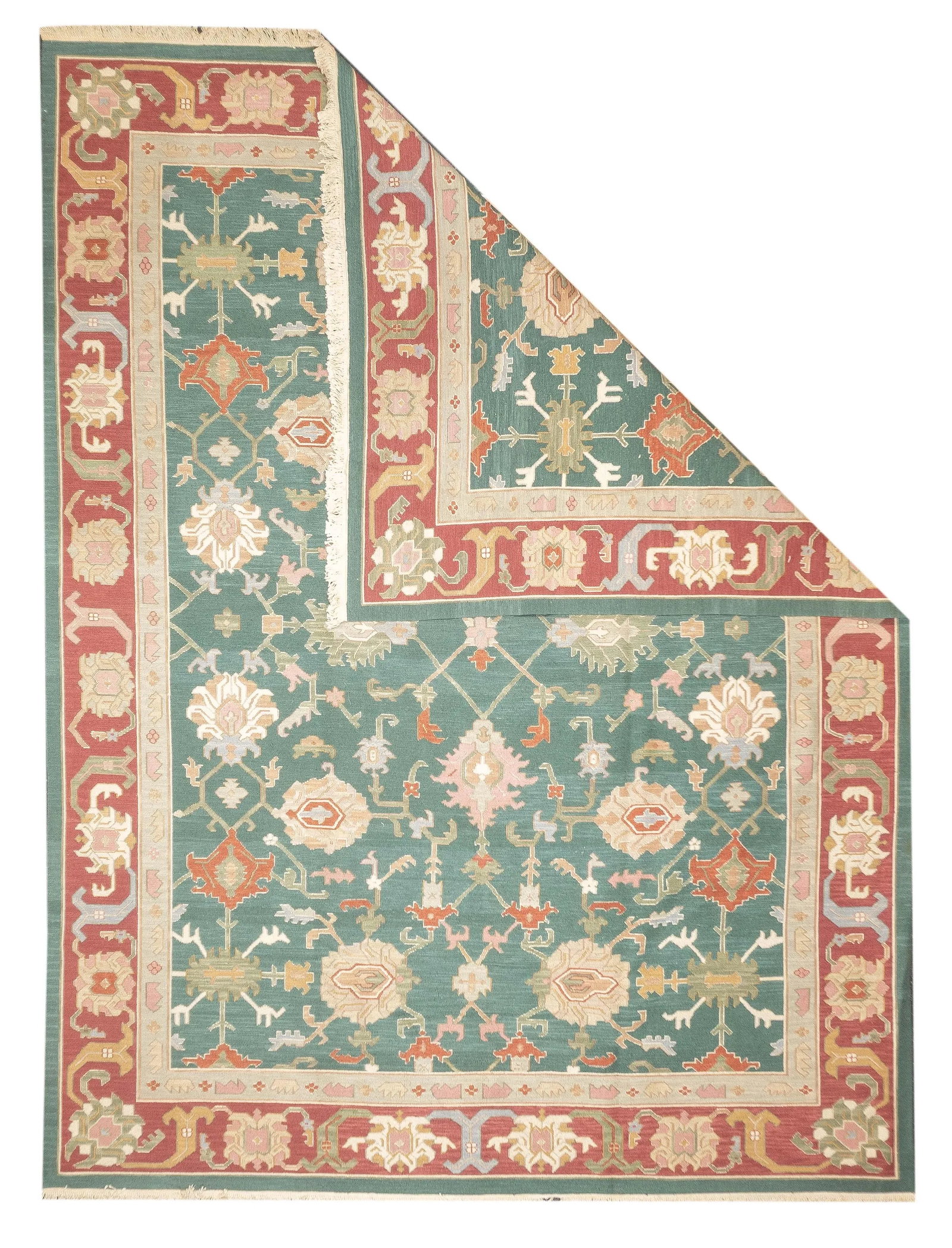 Turkish Sumak Rug 9'2" X 12'1" - 2
