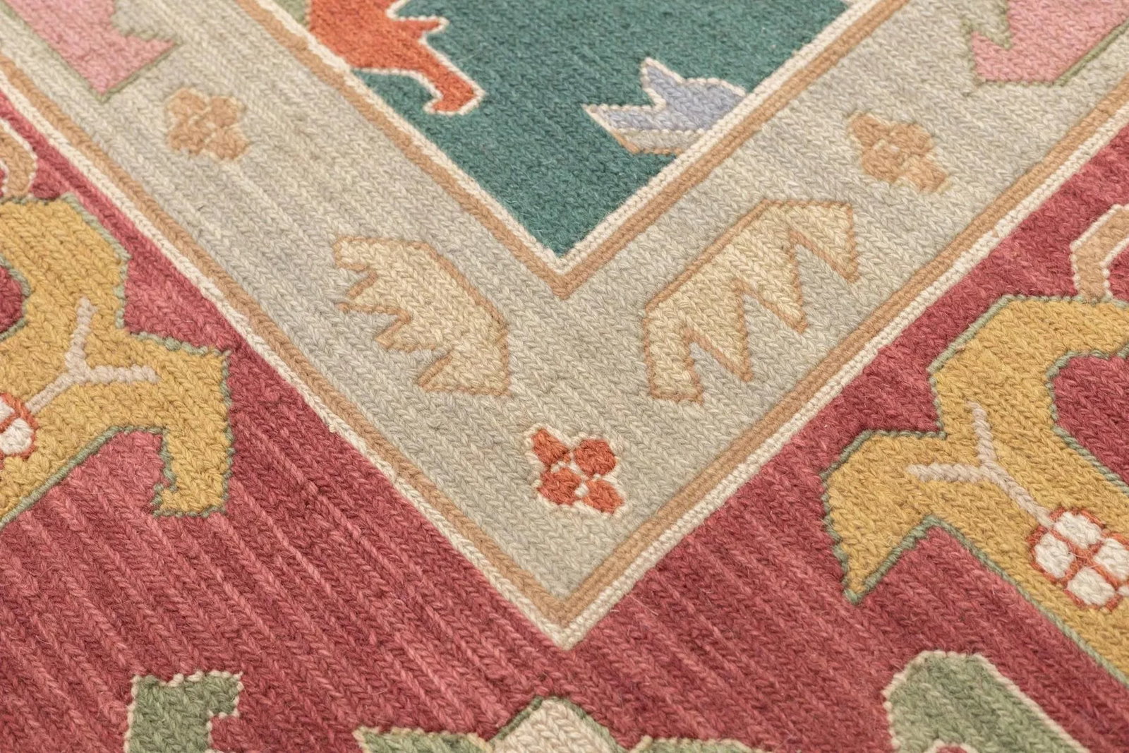 Turkish Sumak Rug 9'2" X 12'1" - 5