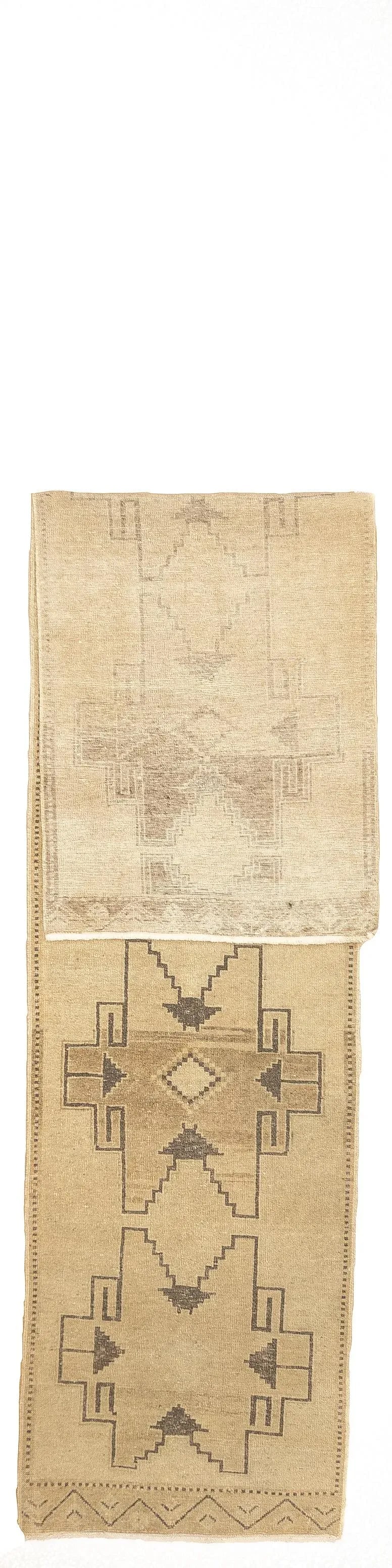 Fine Vintage Turkish Oushak Long Rug 2'10'' X 12'7'' - 2