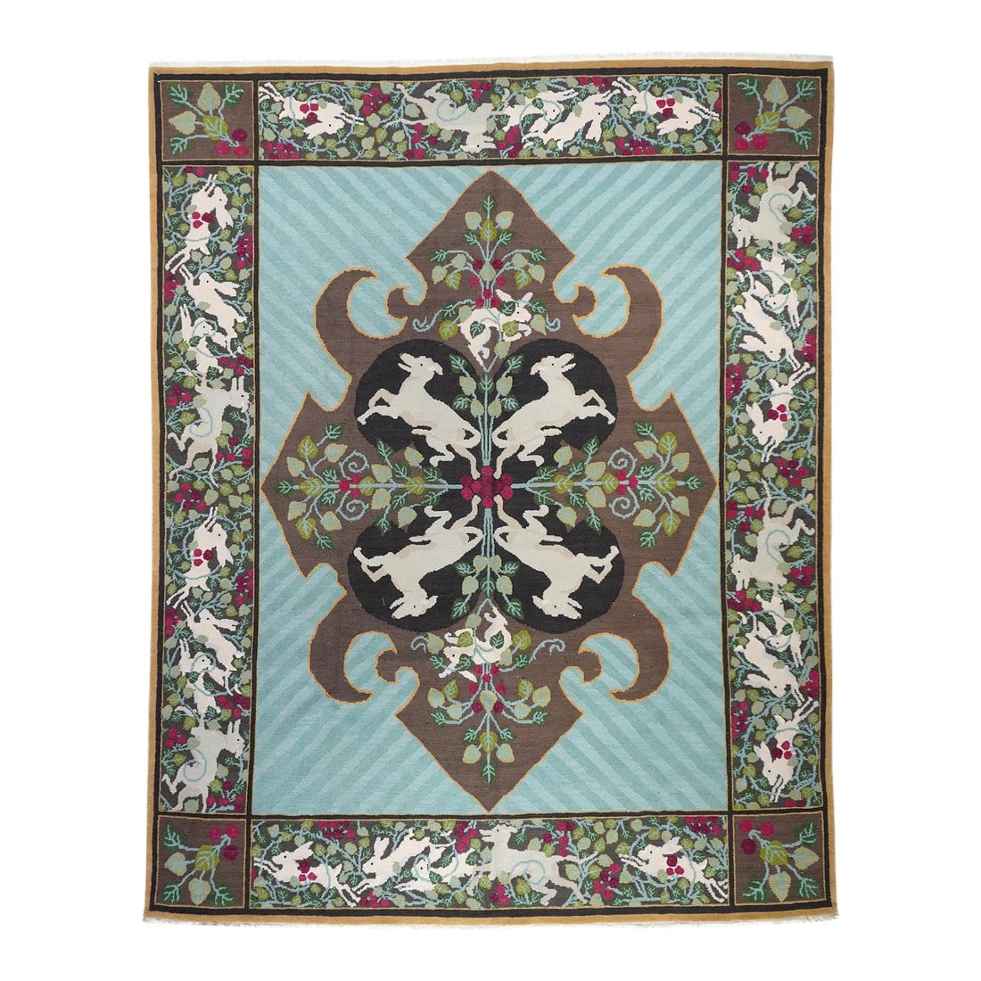 Turkish Sumak Rug 8'0" X 10'0": Turkish Sumak Rug 8'0" x 10'0". A technique rather than a specific type, in which warps are wrapped by colored wefts to create a pattern. Caucasian, Turkish, Persian and other types. Produces a flat