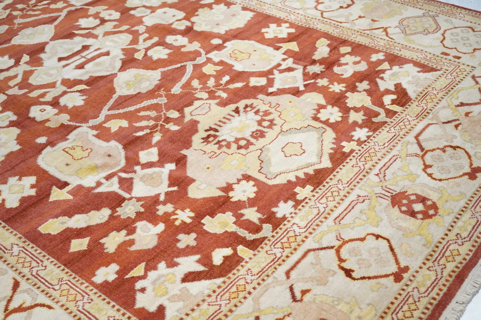 Turkish Oushak Rug 9'0" X 12'0" - 6