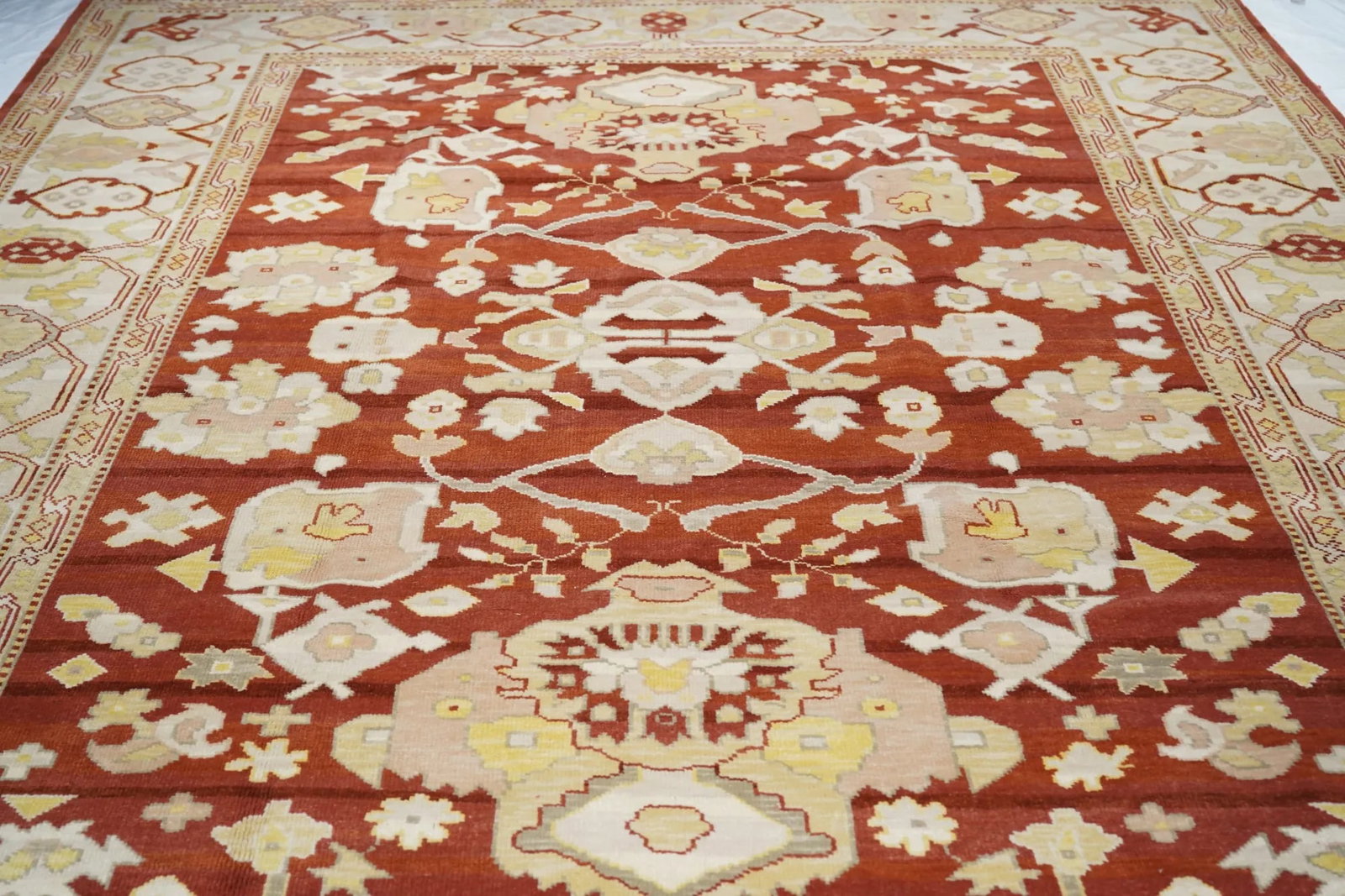 Turkish Oushak Rug 9'0" X 12'0" - 8