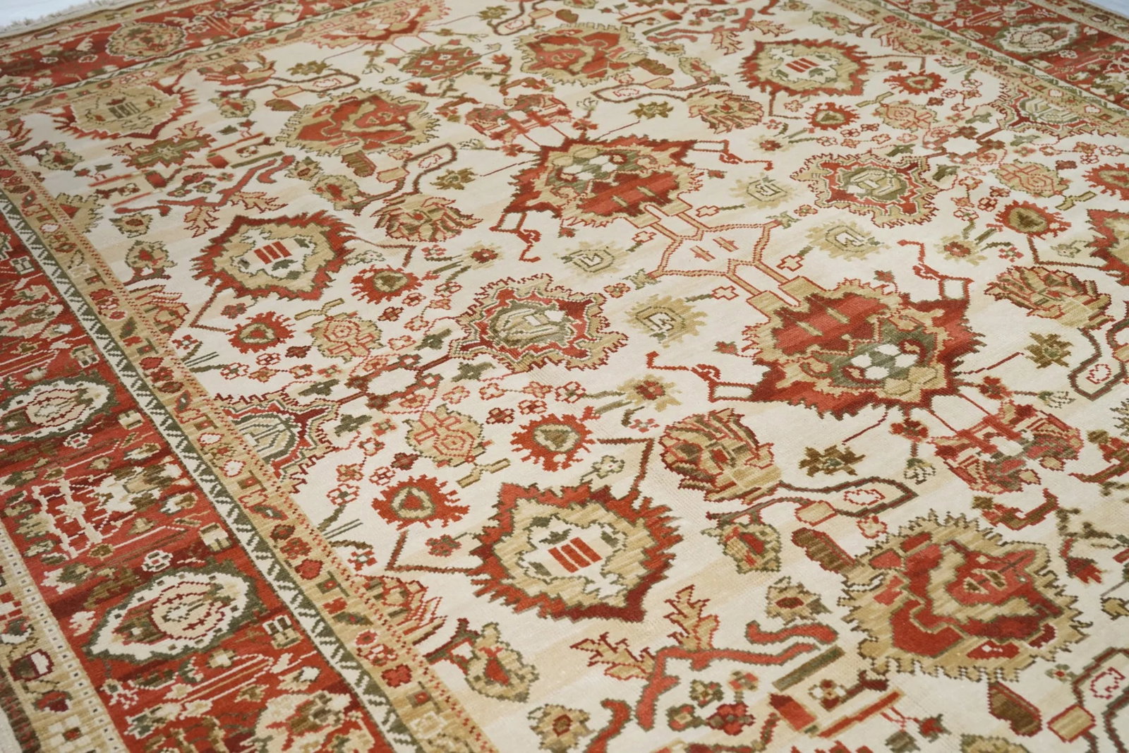 Turkish Oushak Rug 9'0" X 12'0" - 7