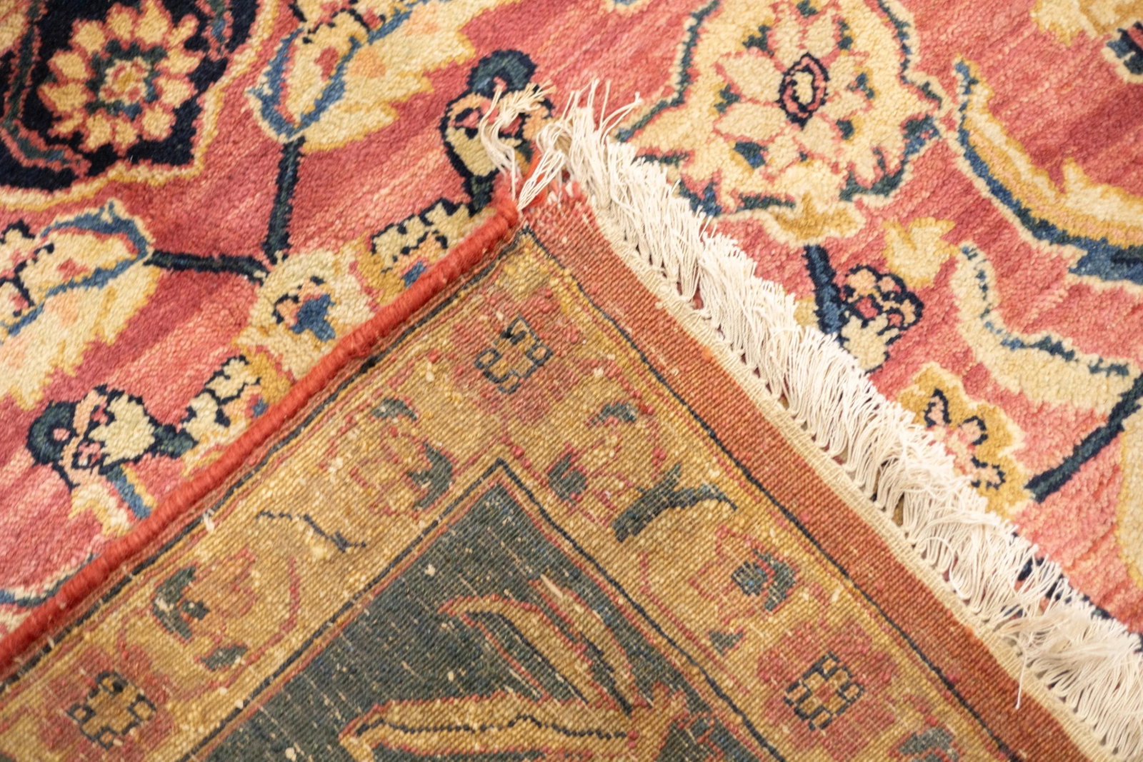 Antique Indian Agra Wool Rug 8'11" X 12'1" - 11