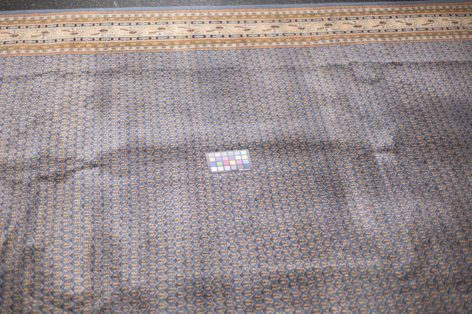 Mid Century Indo Tabriz Wool Rug 6'6" X 9'9" - 10