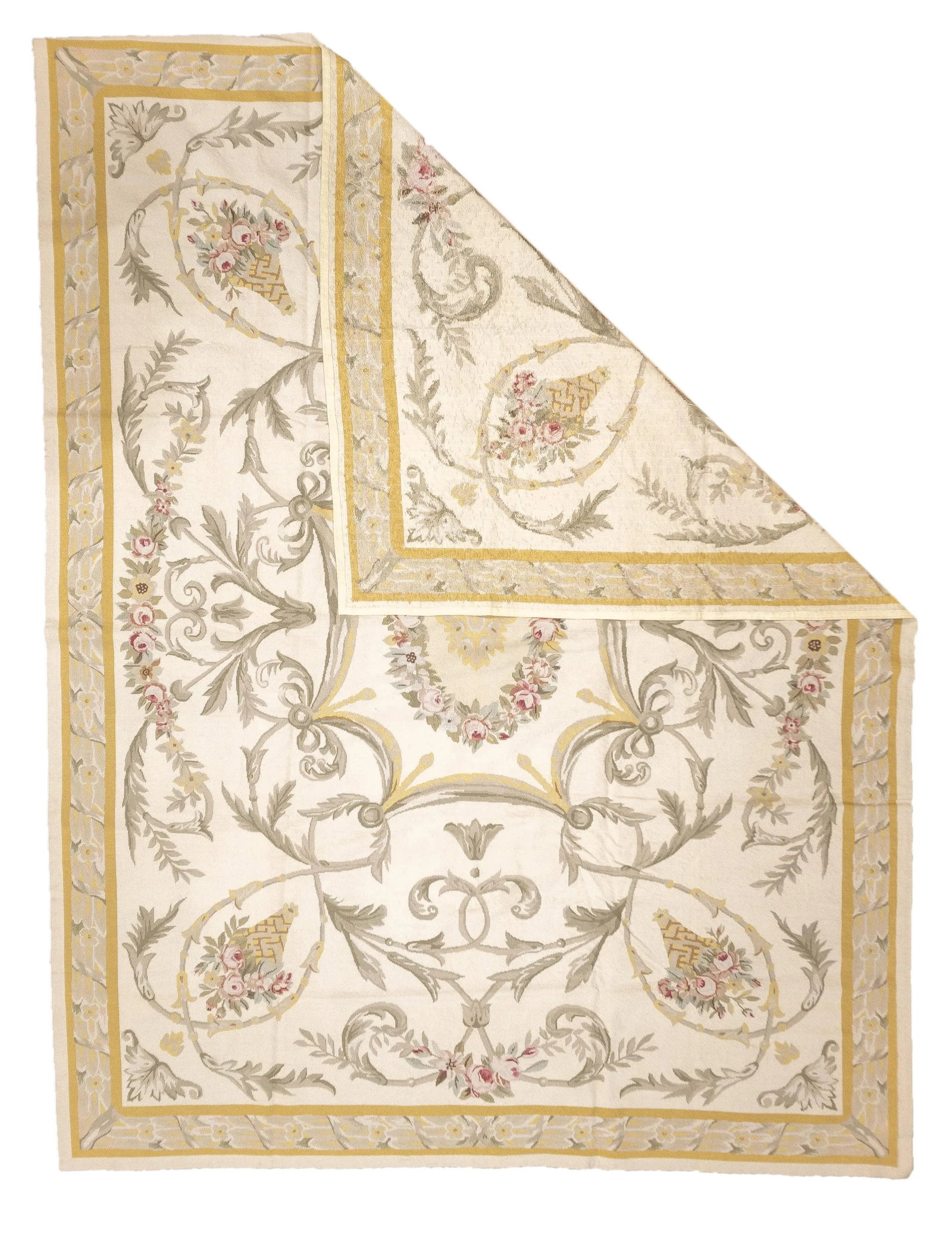 French Aubusson Design Rug 9'0" X 12'0" - 2