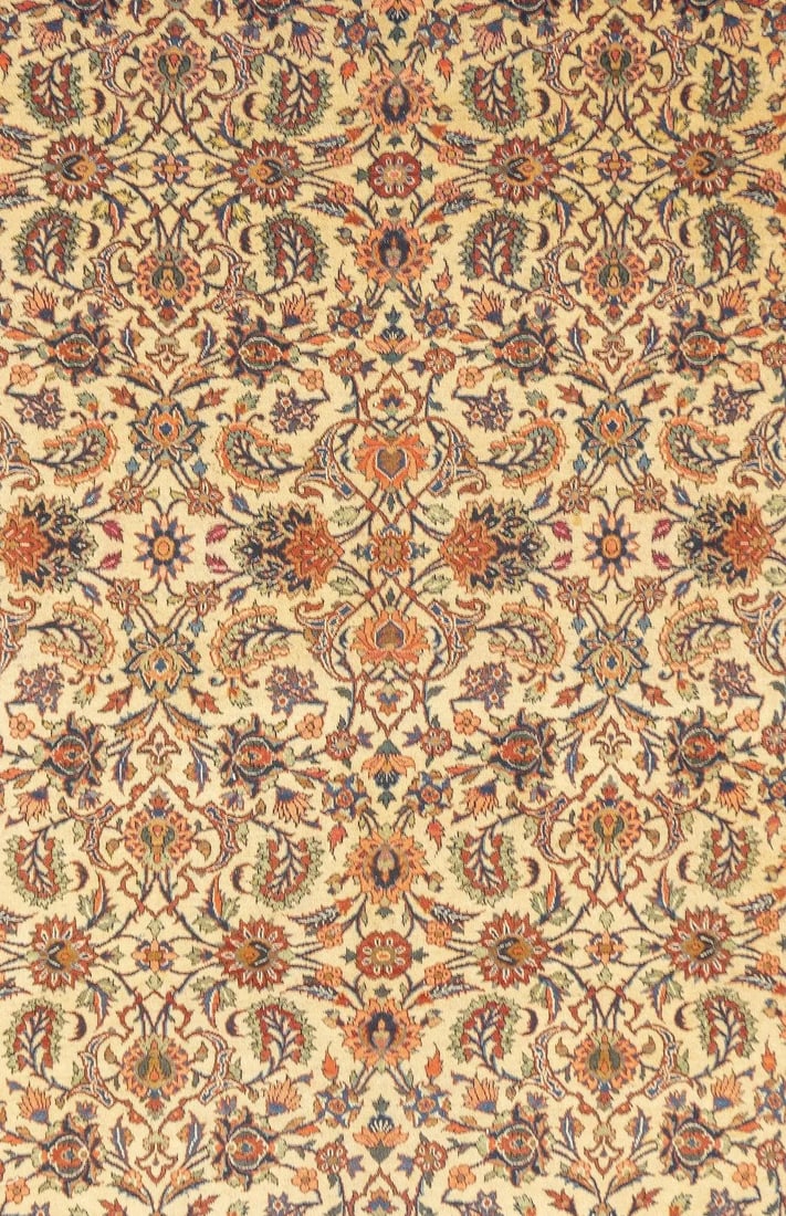 Antique Persian Kashan Rug 6'9" X 9'3'' - 3