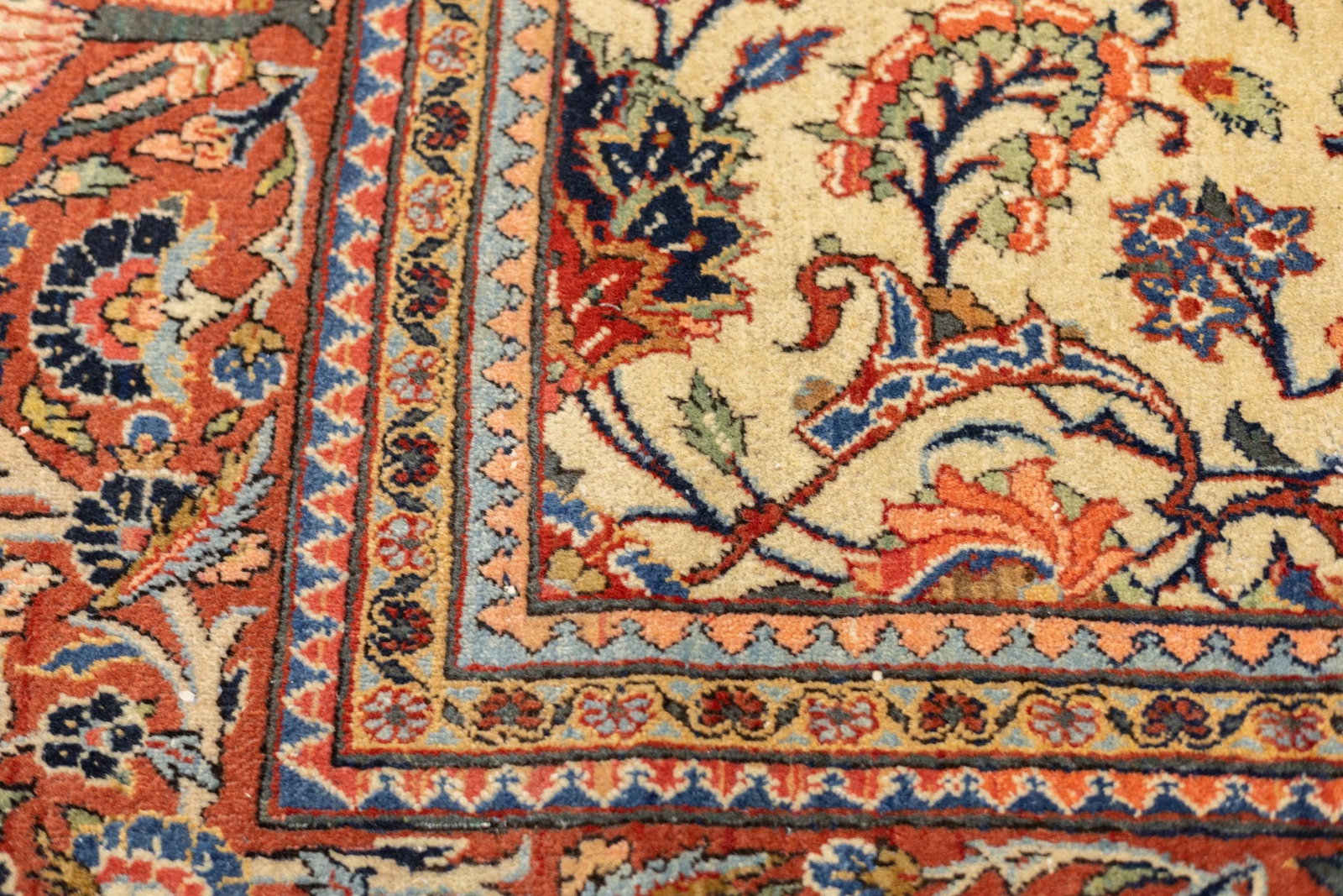 Antique Persian Kashan Rug 6'9" X 9'3'' - 5