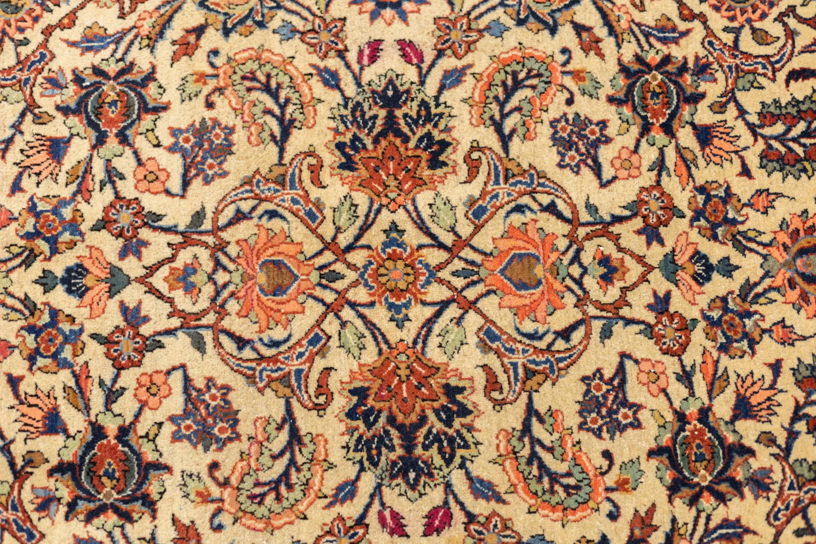 Antique Persian Kashan Rug 6'9" X 9'3'' - 6