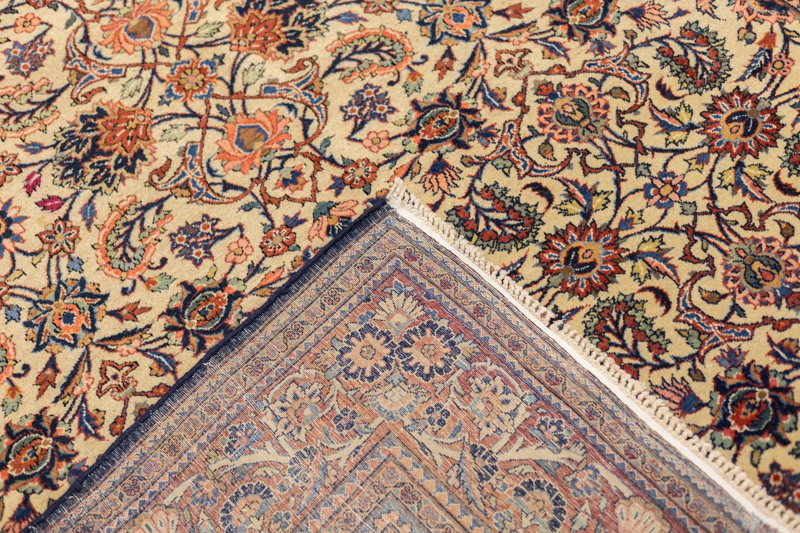 Antique Persian Kashan Rug 6'9" X 9'3'' - 7