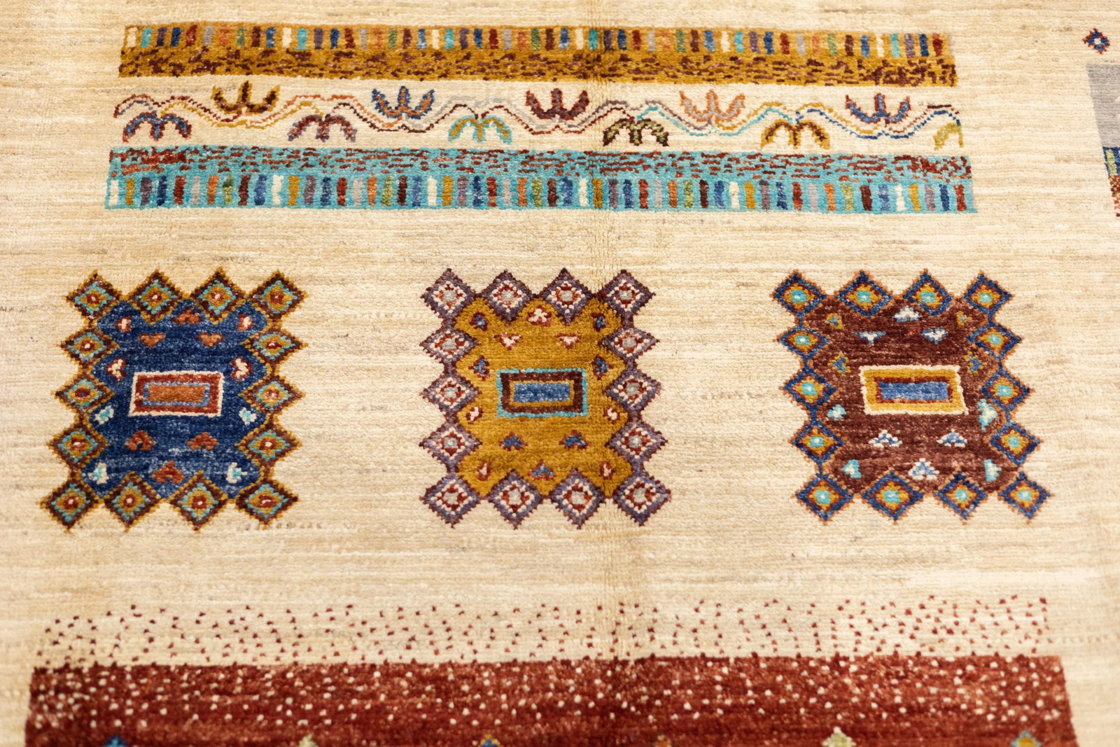 Fine Persian Gabbeh Rug 5'0" X 6'9'' - 8