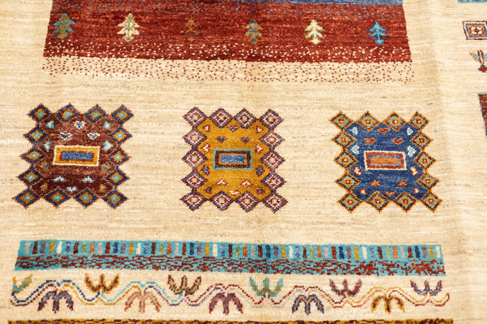 Fine Persian Gabbeh Rug 5'0" X 6'9'' - 9