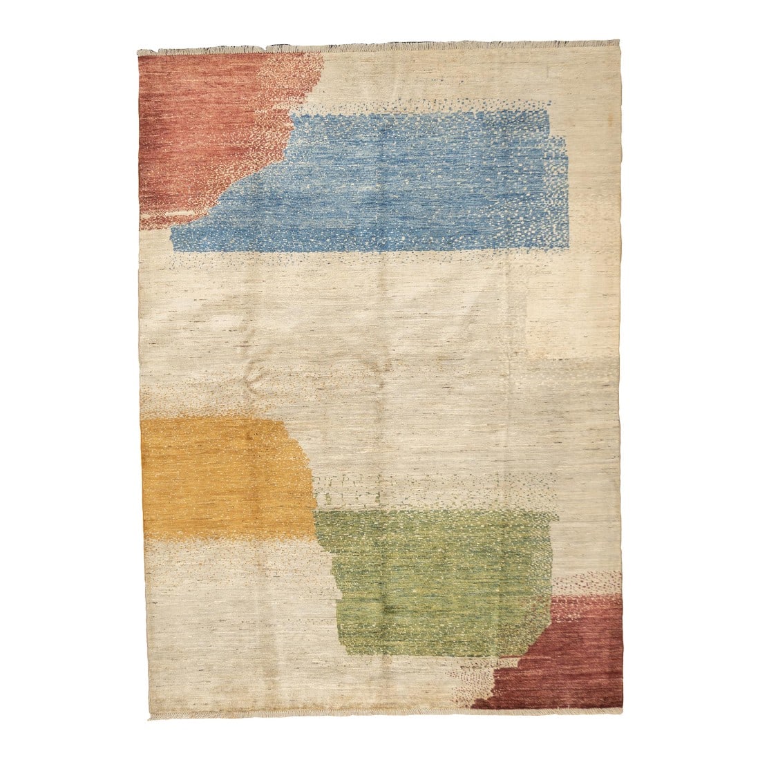 Fine Persian Gabbeh Wool Rug 5'8" X 7'10'': Fine Persian Gabbeh Wool Rug 5'8" x 7'10''. Wool pile rugs, usually scatter formats, woven by the Qashghai tribes of SW Persia (Fars Province), in moderate weave, uncluttered geometries and unshaded