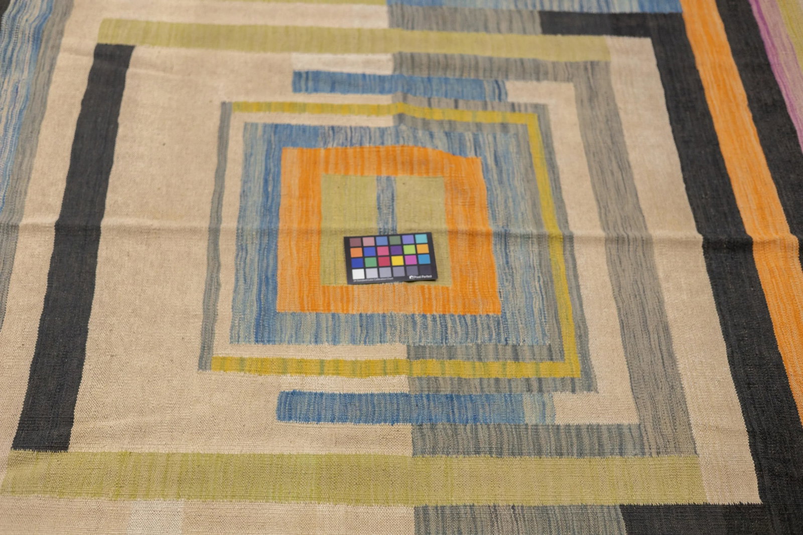 Fine Contemporary Turkish Kilim Flat Weave Wool Rug 5'8" X 8'0" - 12