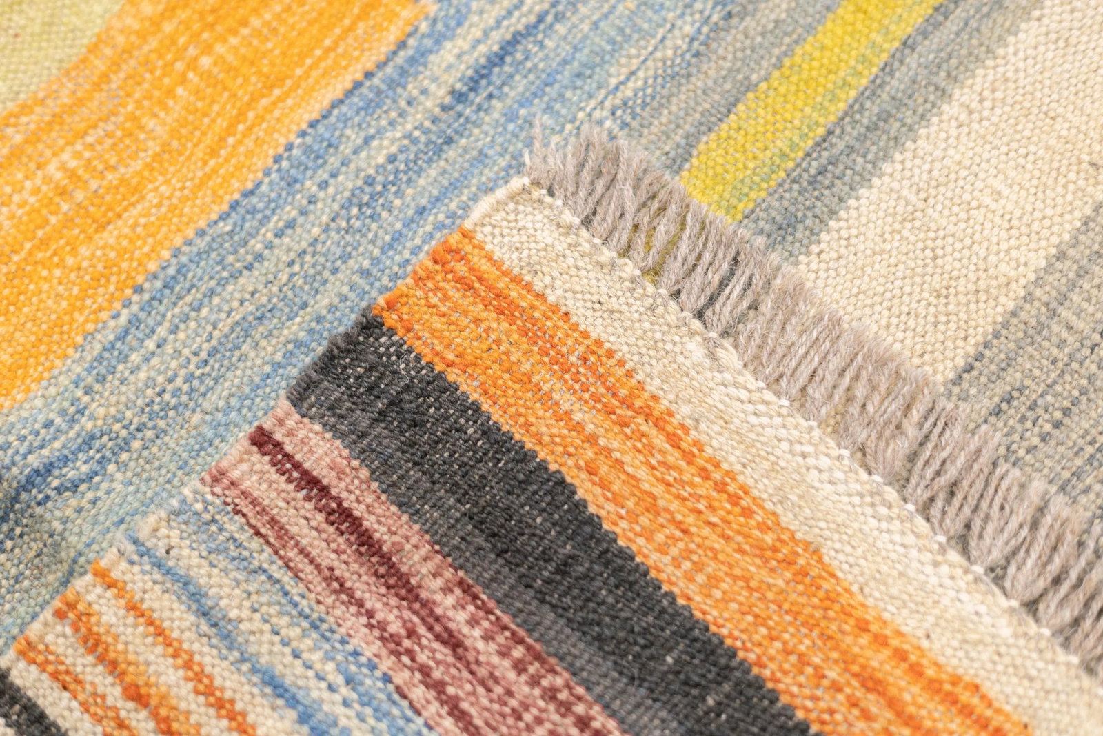Fine Contemporary Turkish Kilim Flat Weave Wool Rug 5'8" X 8'0" - 8