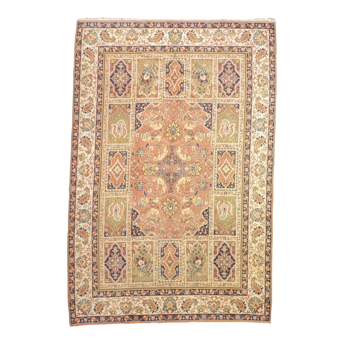 Vintage European Wool Rug 6'6'' X 9'8": Vintage European Wool Rug 6'6'' x 9'8". A generic, general term referring to French, English, Spanish, Austrian and other origins, from the 16th century onward, in styles that follow artistic and