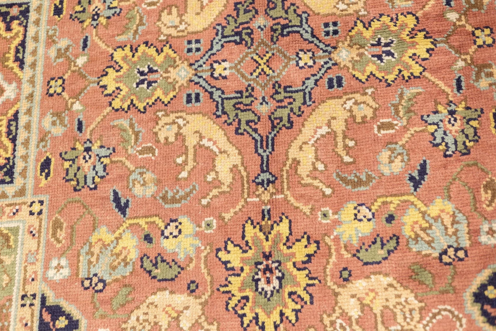 Vintage European Wool Rug 6'6'' X 9'8" - 7