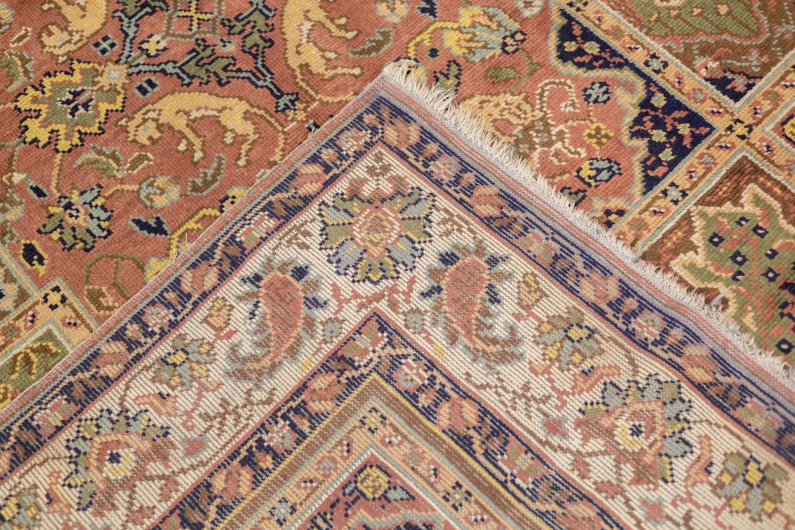 Vintage European Wool Rug 6'6'' X 9'8" - 8