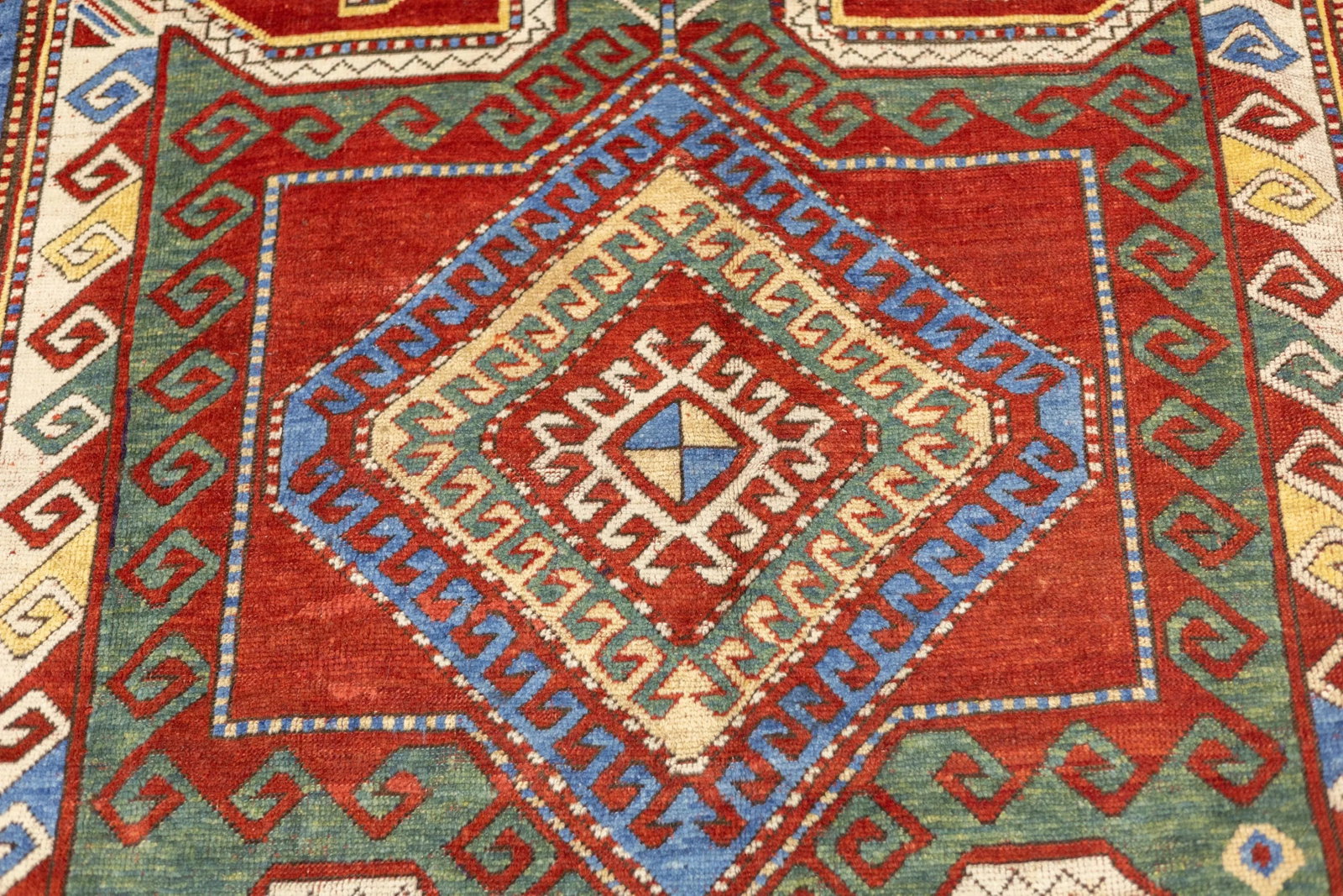 Antique Caucasian Kazak Rug 5'8" X 9'10'' - 12