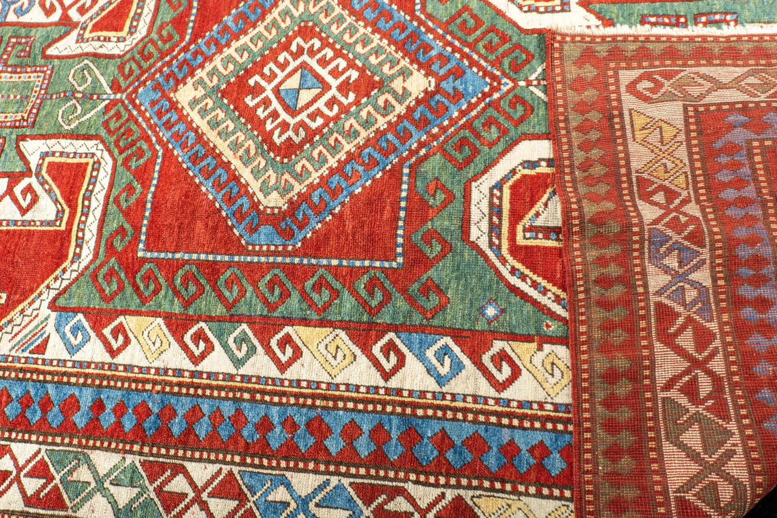 Antique Caucasian Kazak Rug 5'8" X 9'10'' - 3
