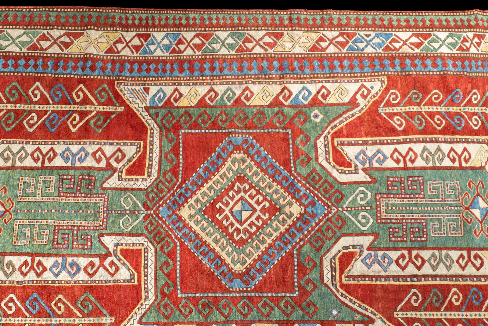 Antique Caucasian Kazak Rug 5'8" X 9'10'' - 4