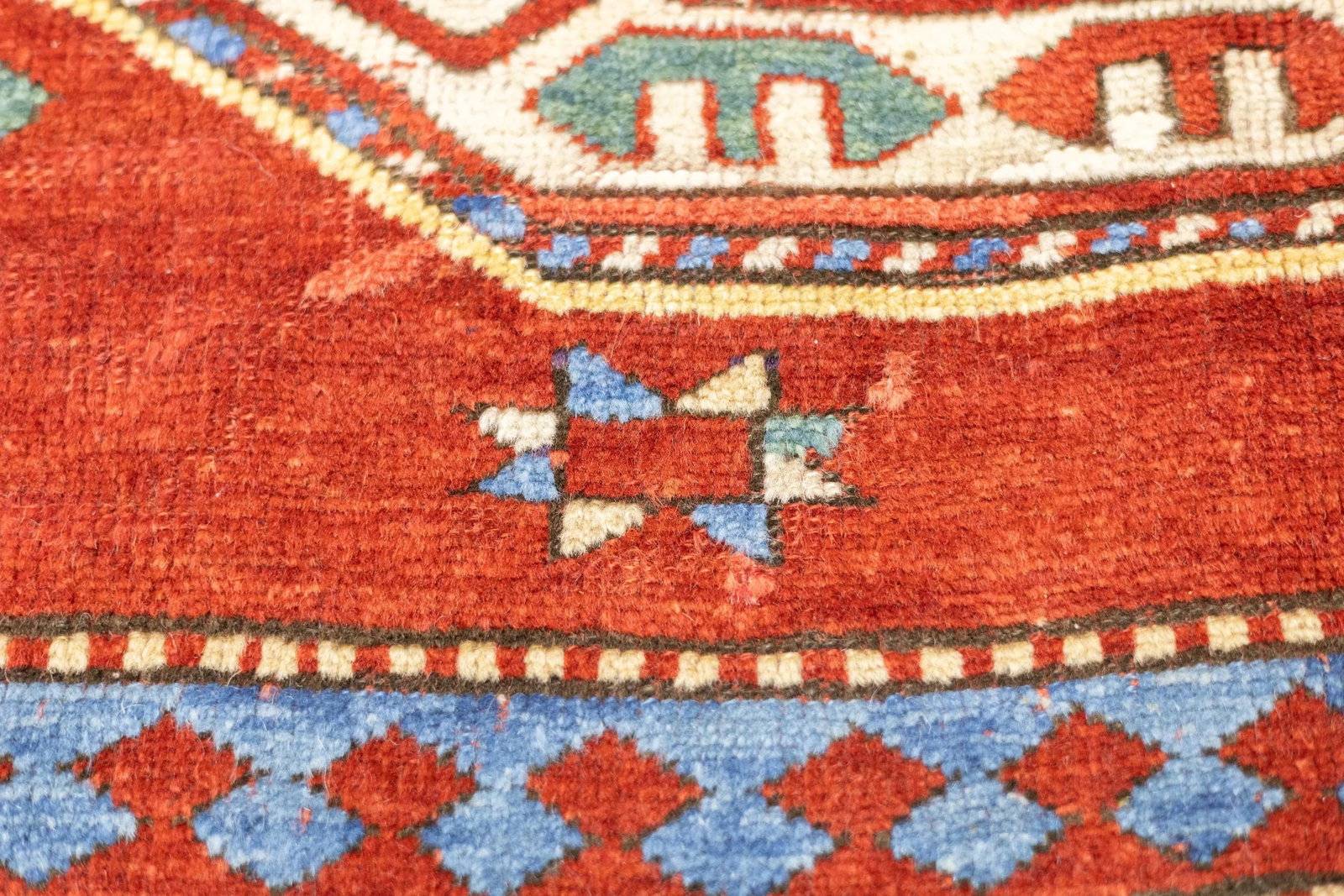 Antique Caucasian Kazak Rug 5'8" X 9'10'' - 7