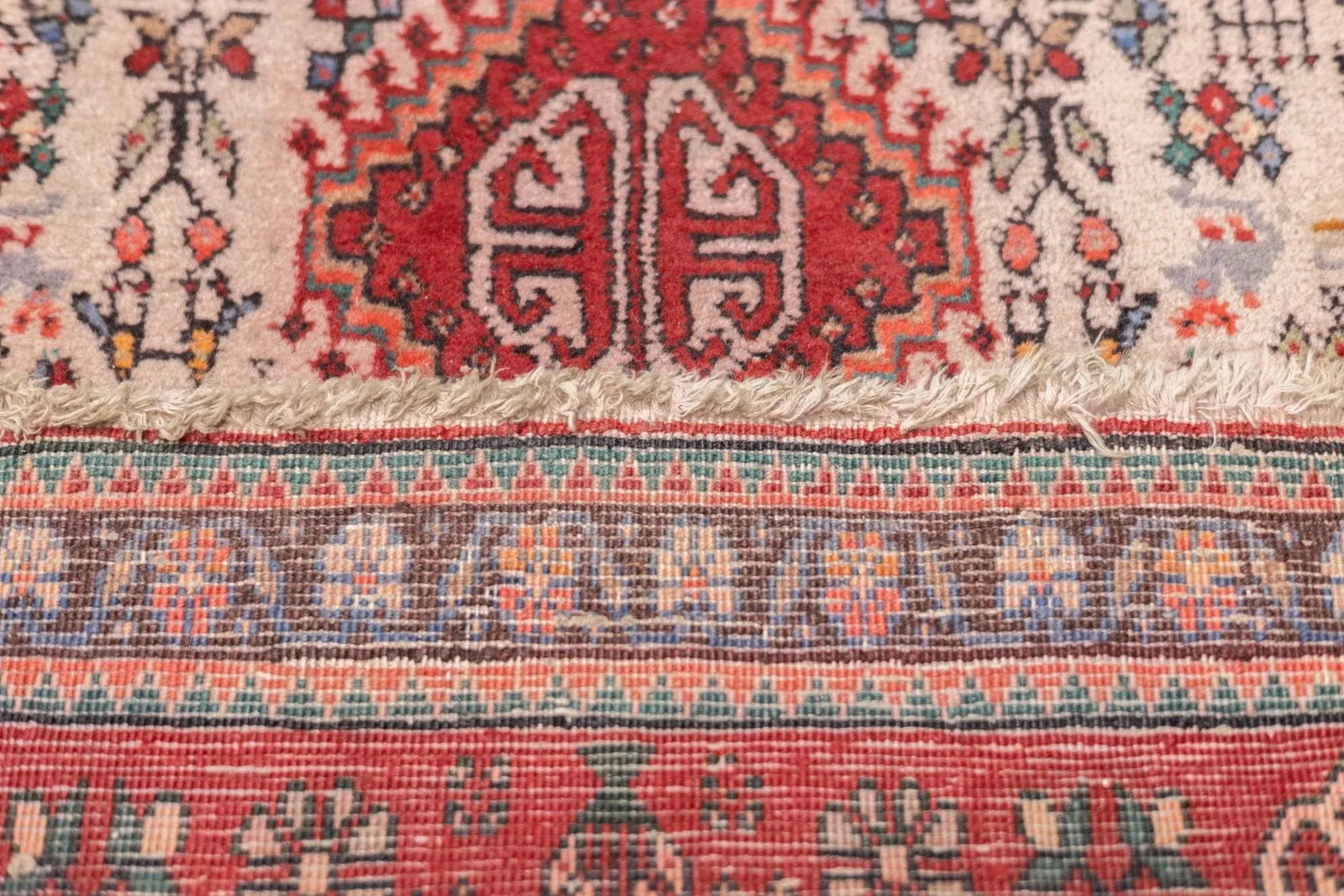Vintage Persian Abadeh Rug 2'0" X 4'8" - 5