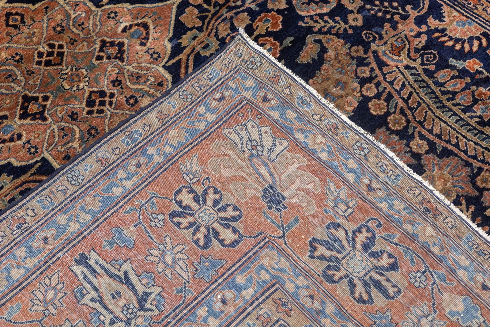 Antique Farahan Sarouk Rug 8'6'' X 11'2'' - 13