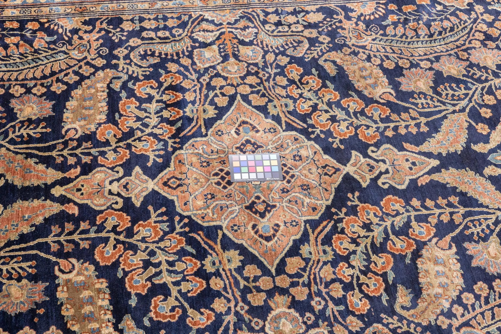 Antique Farahan Sarouk Rug 8'6'' X 11'2'' - 9