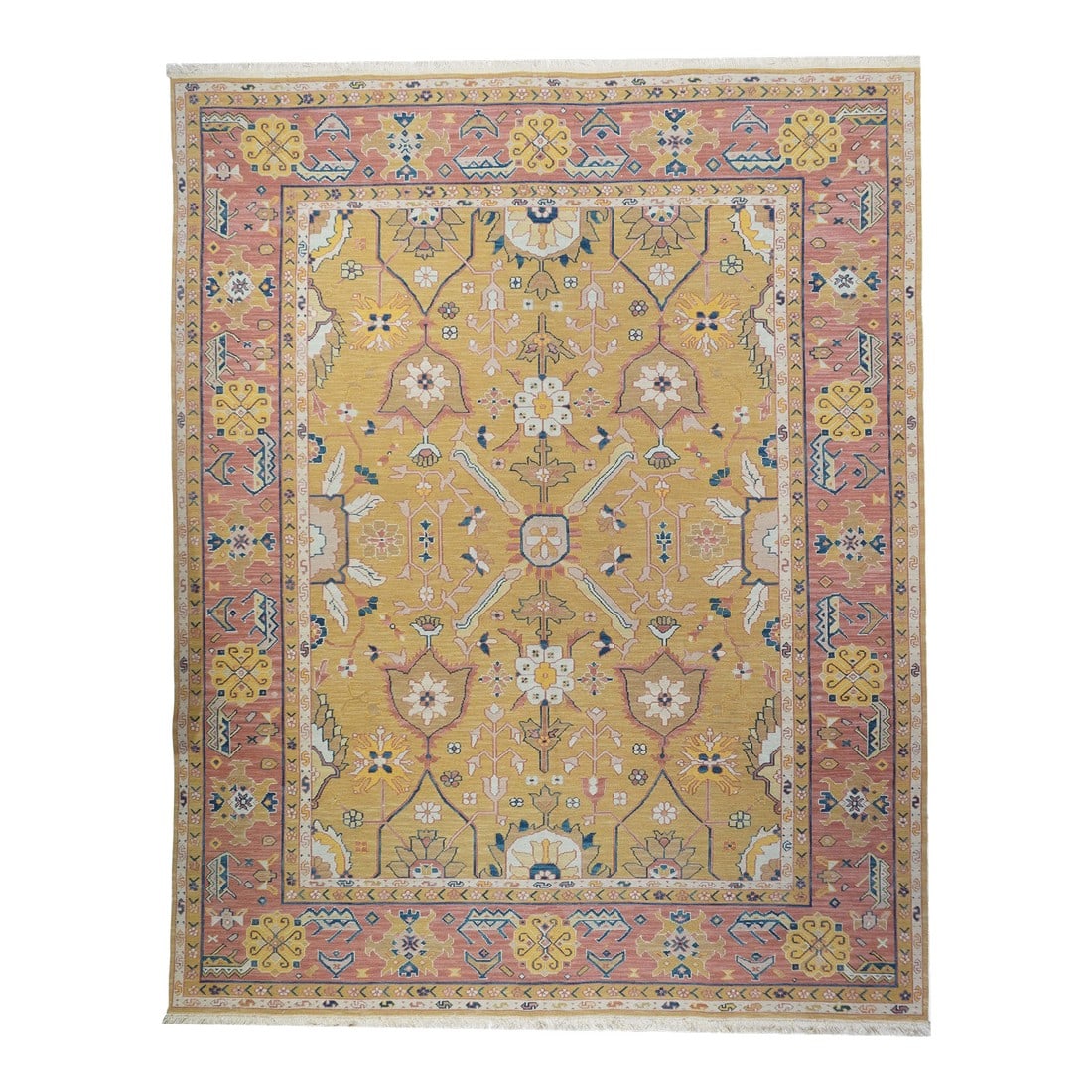 Turkish Sumak Rug 8'0" X 10'0": Turkish Sumak Rug 8'0" x 10'0". A technique rather than a specific type, in which warps are wrapped by colored wefts to create a pattern. Caucasian, Turkish, Persian and other types. Produces a flat