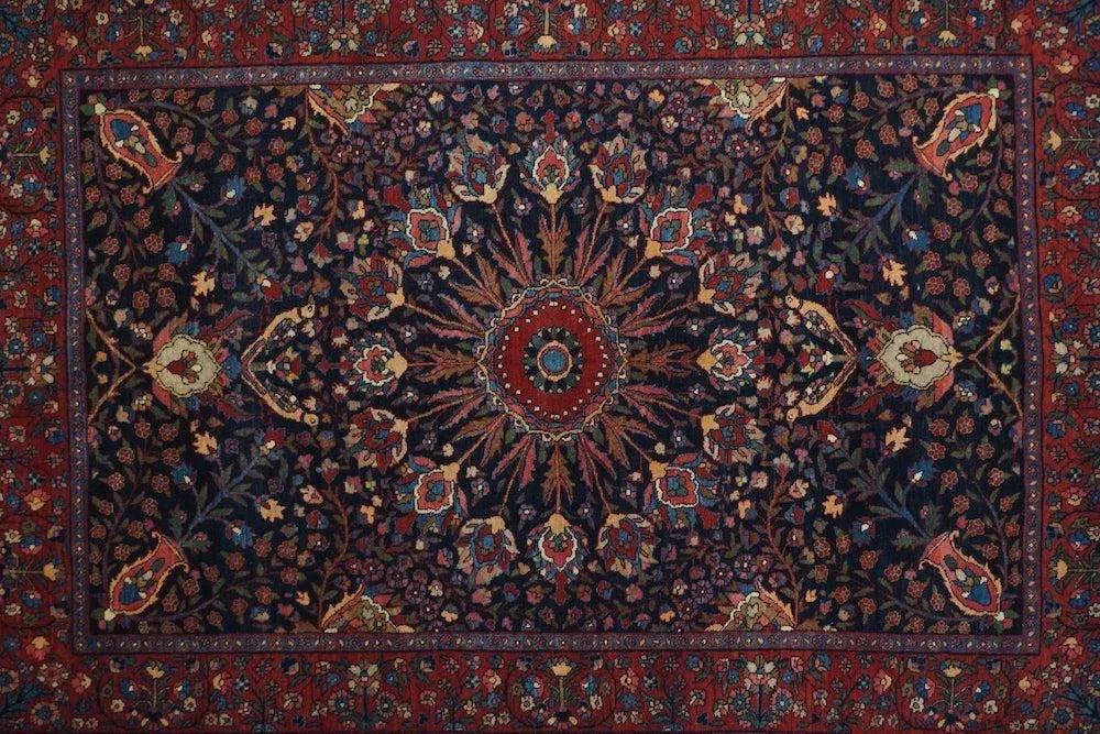 Antique Bidjar Rug 4'6'' X 6'8'' - 8
