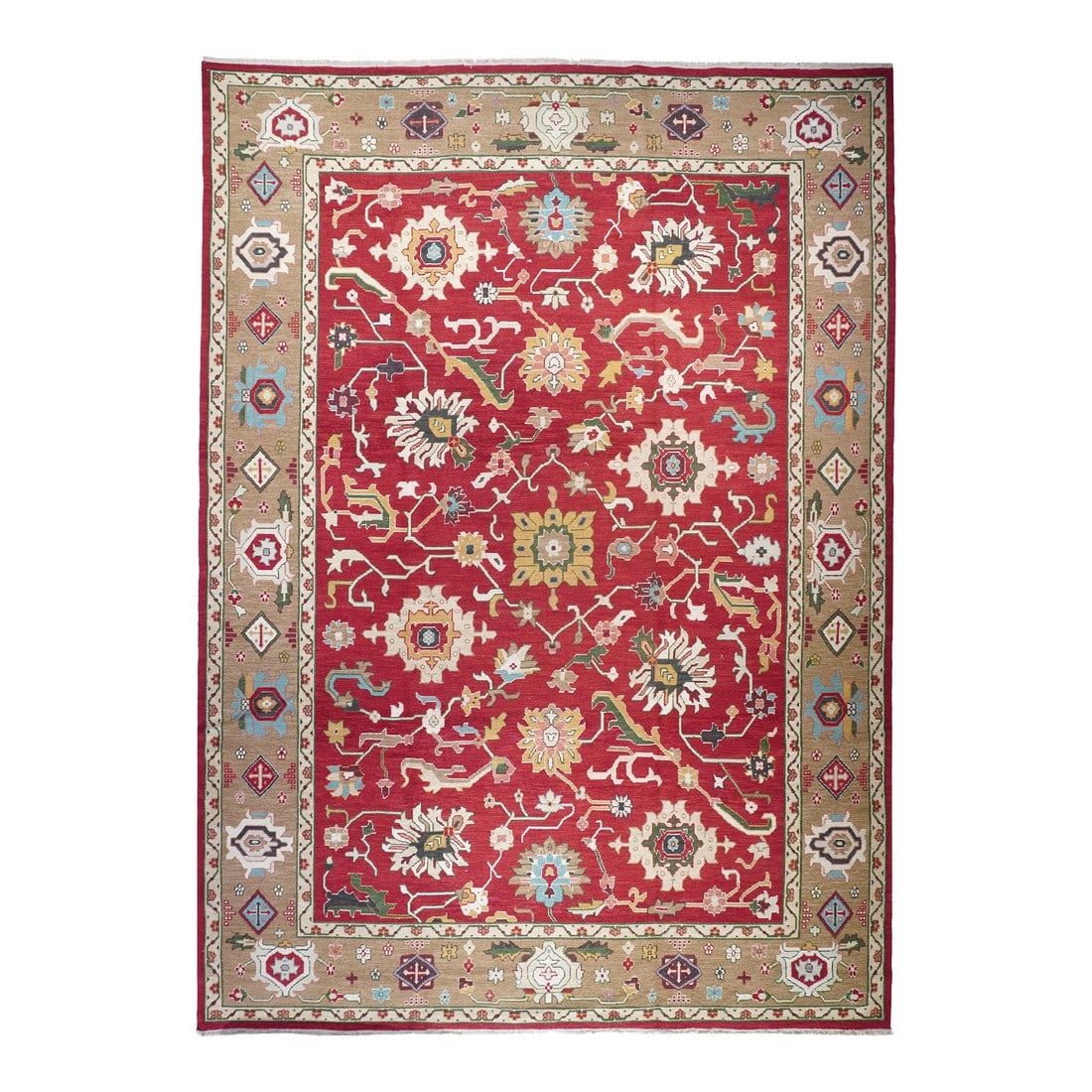Early 21st Century Red Turkish Rug 10'0'' X 14'0'' (1 of 10)
