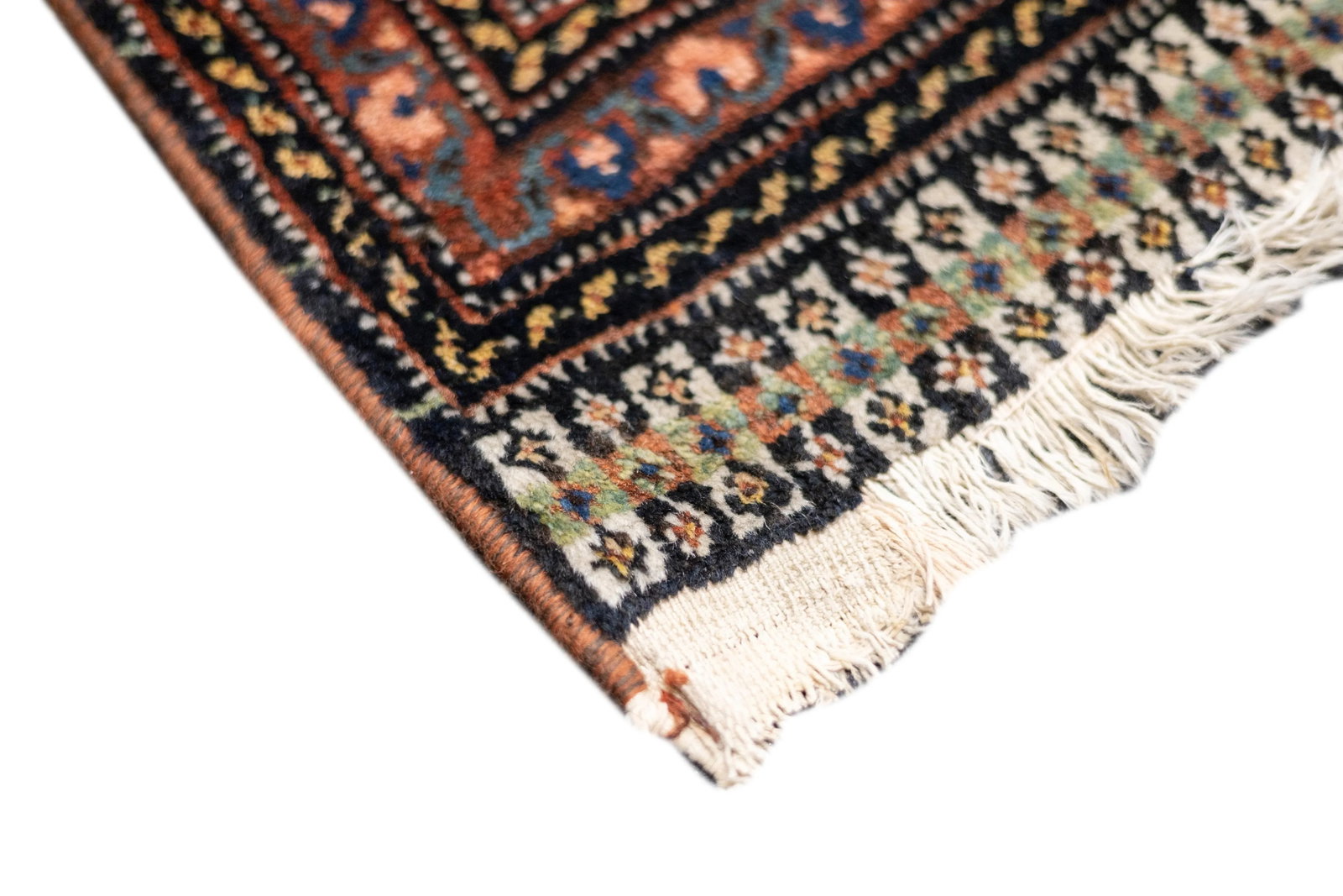 Late 18th Century Ivory Persian Qashqai Rug 6'11'' X 10'6'' - 4