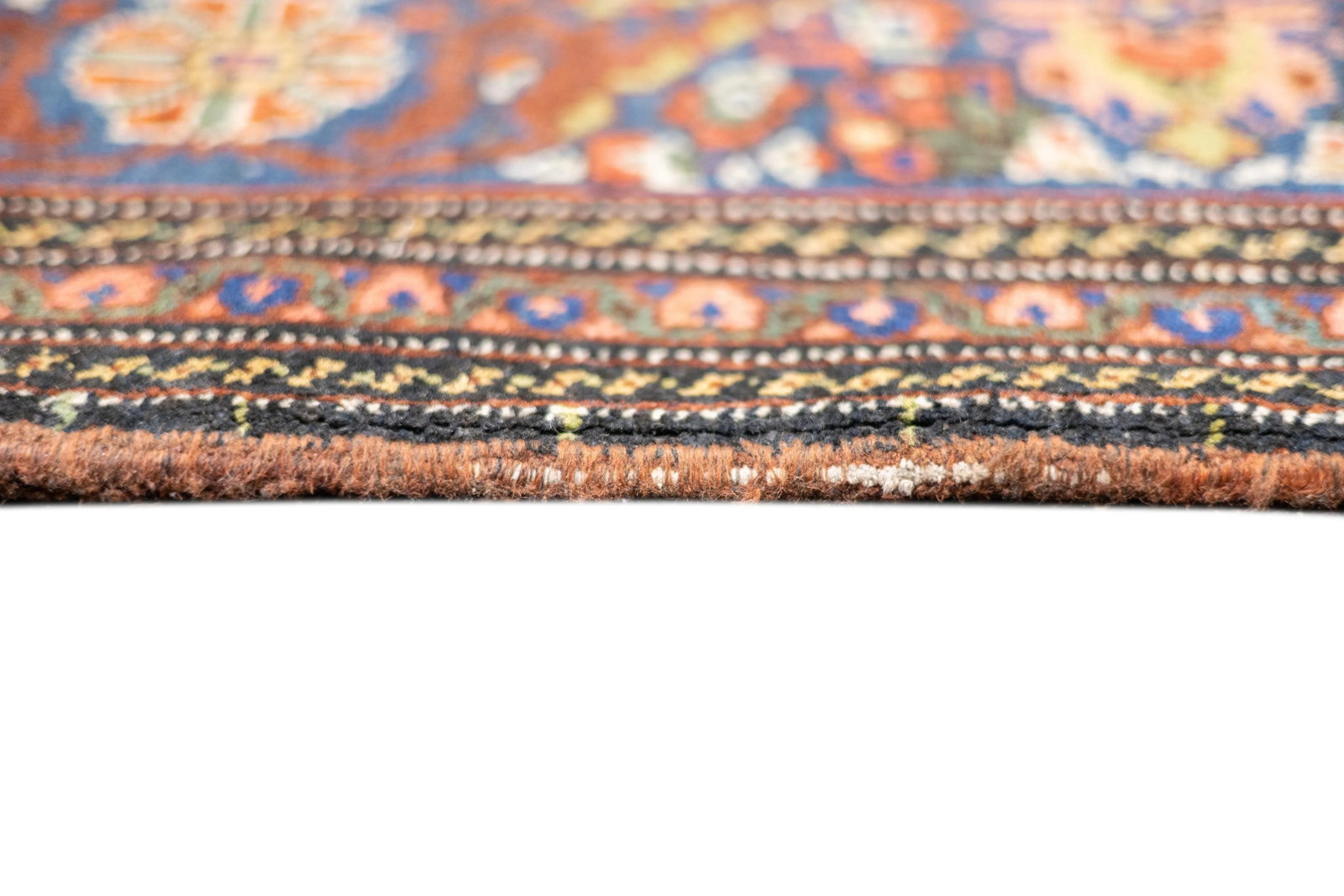 Late 18th Century Ivory Persian Qashqai Rug 6'11'' X 10'6'' - 9