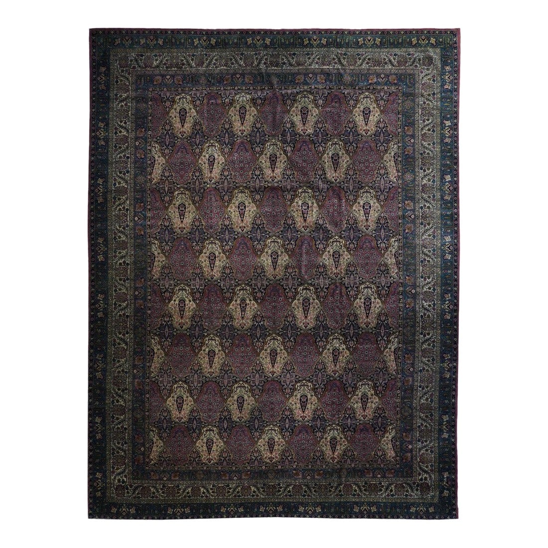 Early 20th Century Sivas Rug 11'7'' X 16'0'': Antique Sivas Rug 11'7'' x 16'0''. The commercial room size carpets and scatter rugs of medium weave and precise drawing, from workshops in the eastern Anatolian city of Sivas. The "Turkish Tabriz".