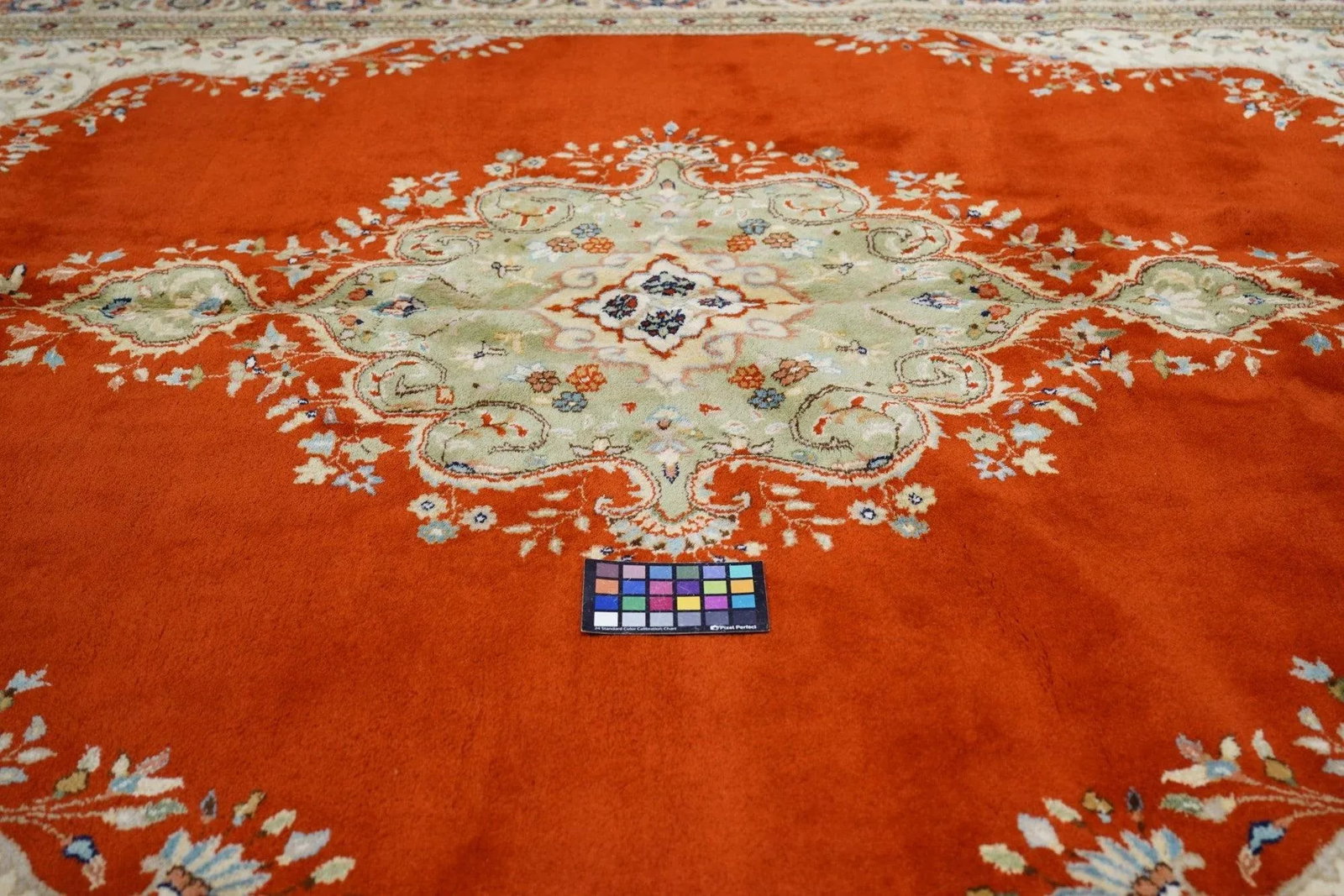 Contemporary Hand Knotted Red Tabriz Rug 8'10'' X 11'10'' - 8