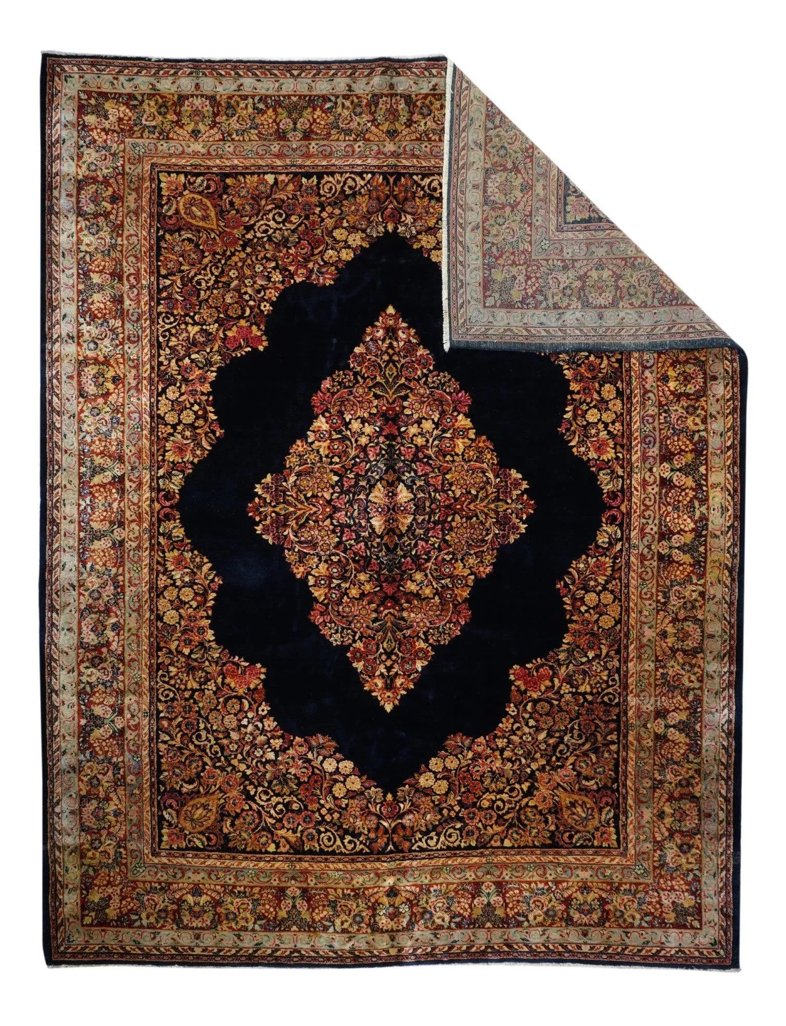 Vintage Sarouk Rug 10'2'' X 13'1'' - 2