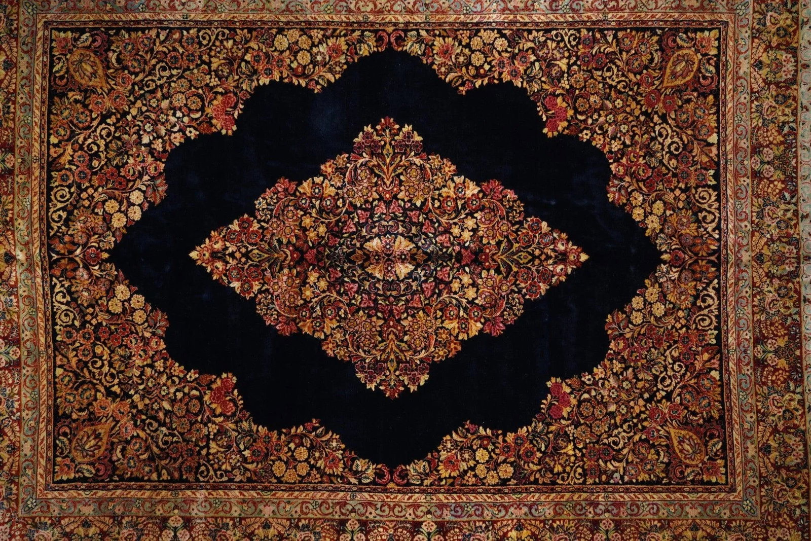 Vintage Sarouk Rug 10'2'' X 13'1'' - 8