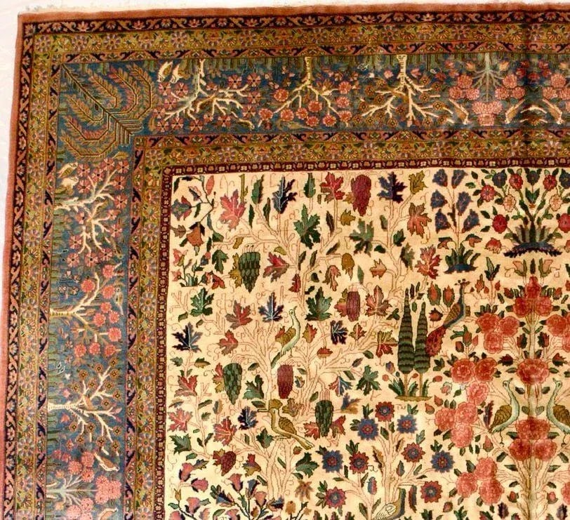 Antique Kashan Rug 11'2'' X 15'1'' - 4