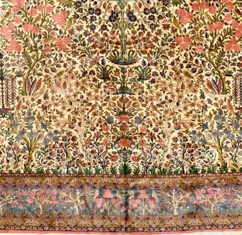 Antique Kashan Rug 11'2'' X 15'1'' - 5