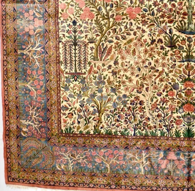 Antique Kashan Rug 11'2'' X 15'1'' - 6