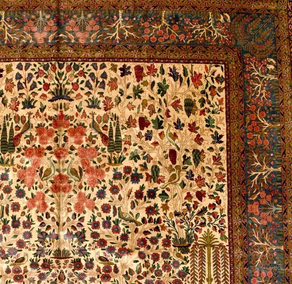 Antique Kashan Rug 11'2'' X 15'1'' - 8