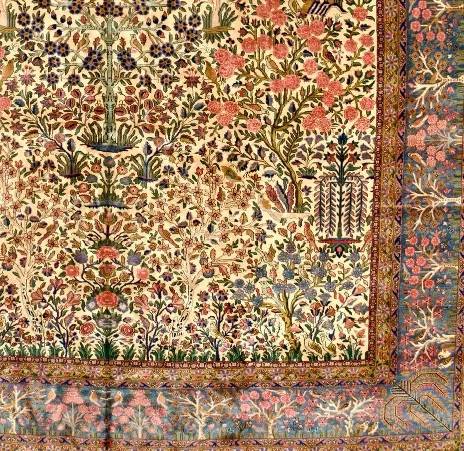 Antique Kashan Rug 11'2'' X 15'1'' - 9
