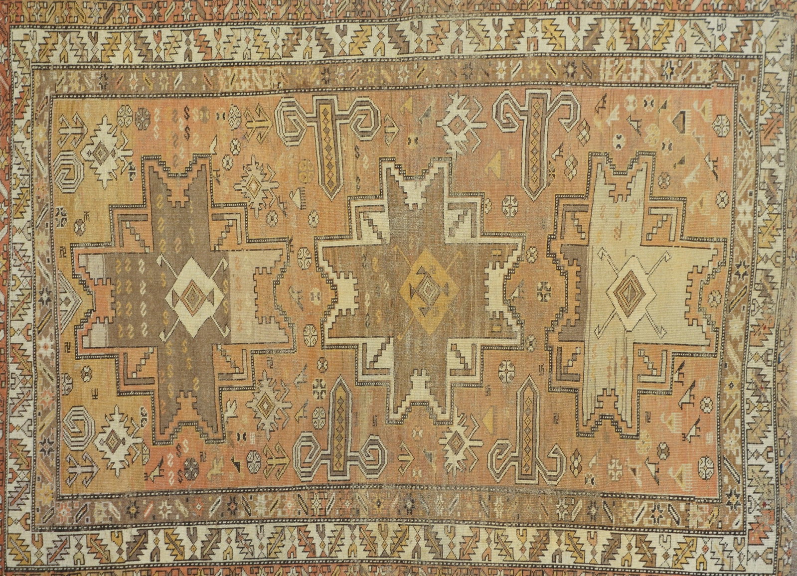 Antique Caucasian Shirvan Rug 3'11'' X 5'1'' - 7
