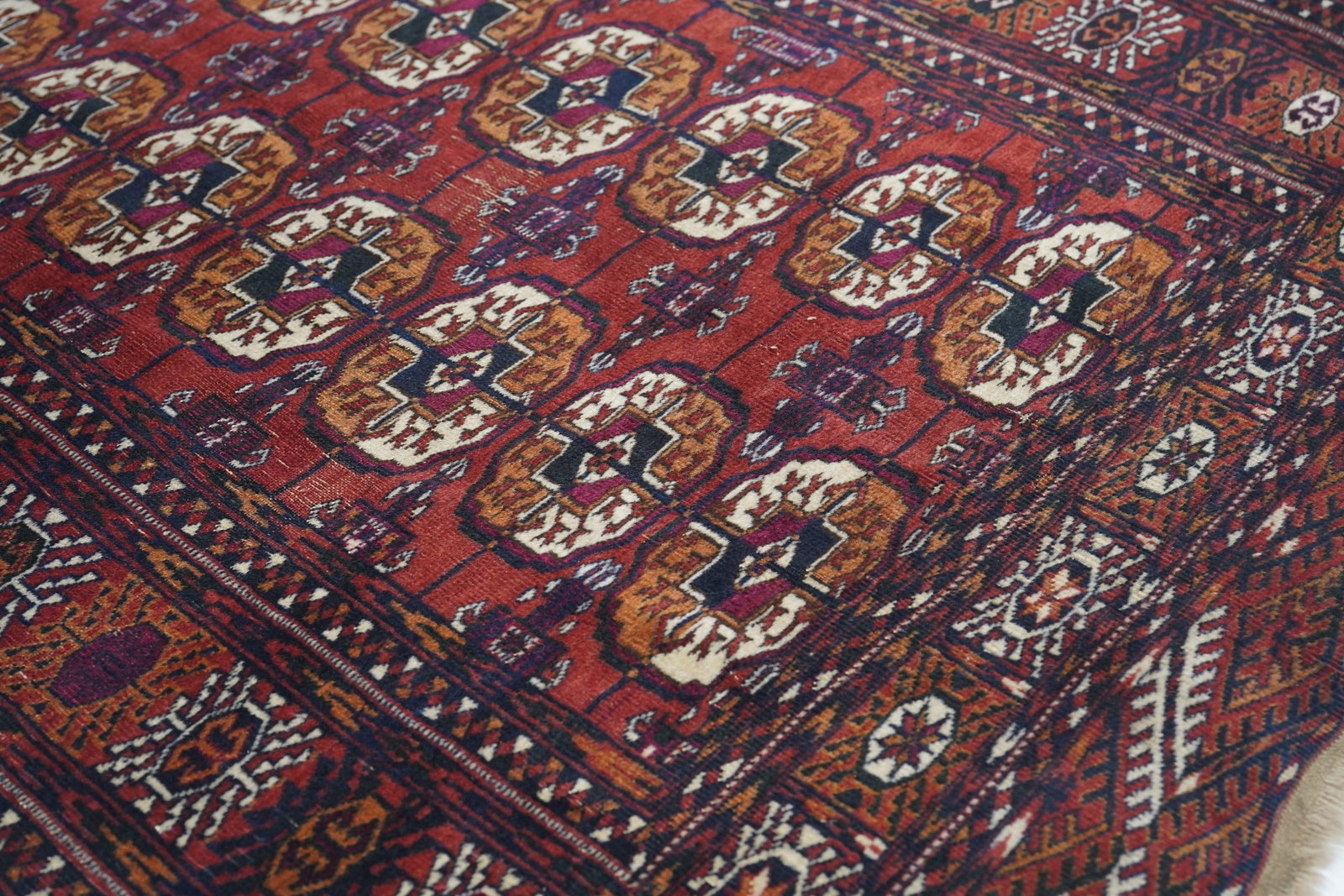 Vintage Turkmen Rug 3'8'' X 5'9'' - 5