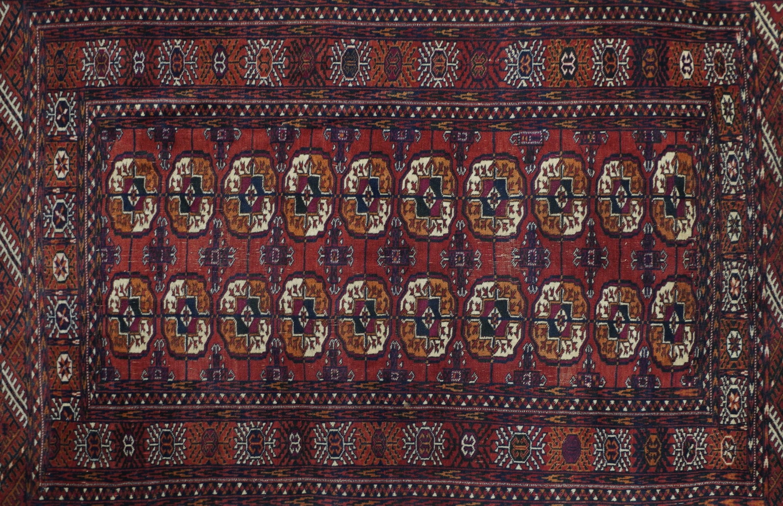 Vintage Turkmen Rug 3'8'' X 5'9'' - 6